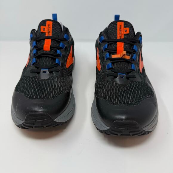 Brooks Caldera Trail Shoes Men's Size 11.5 Black Orange Trail Running Outdoor - Picture 2 of 12